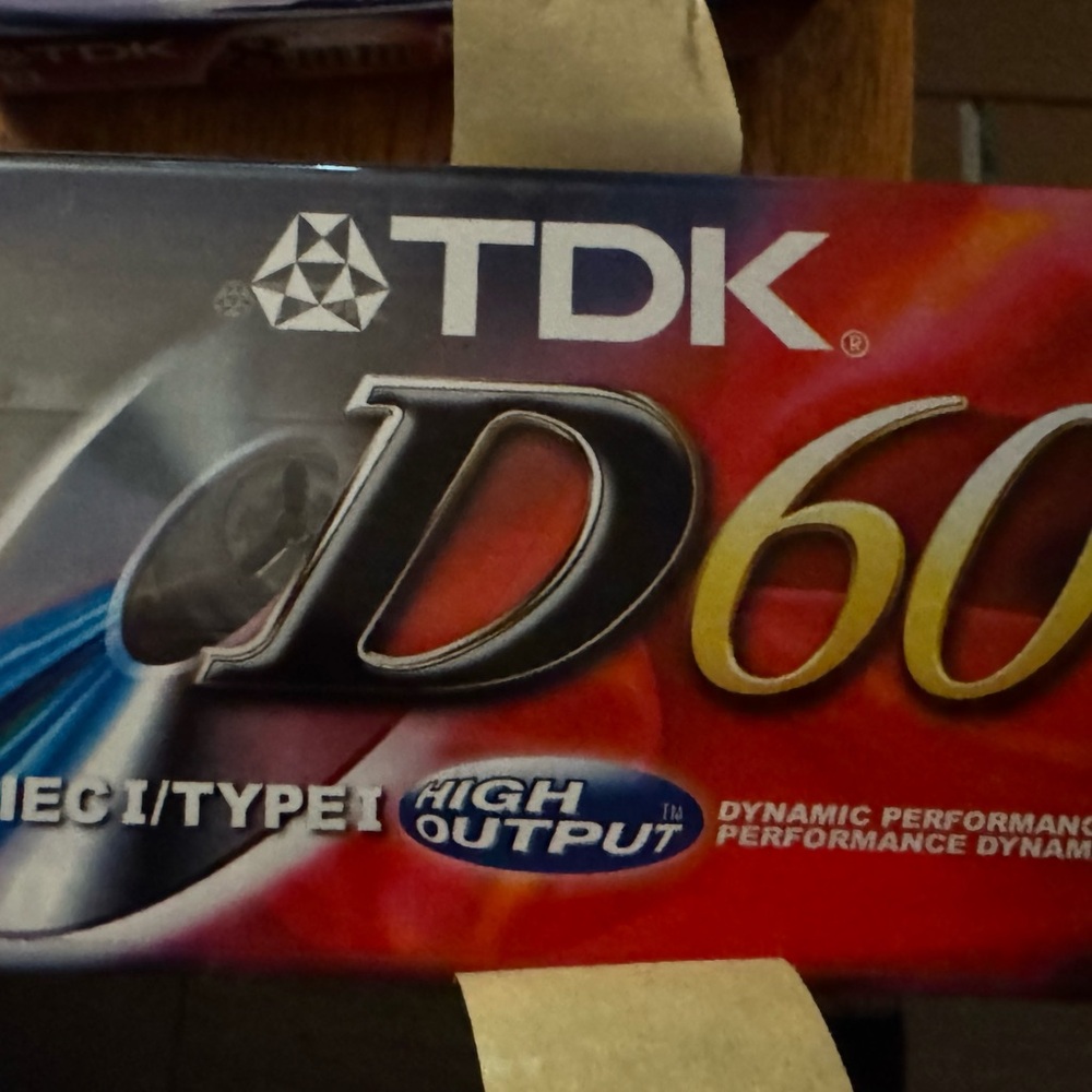 TDK  D    60  ice/ typeI BLANK CASSETTE TAPE  (SEALED) pack of 4 $25